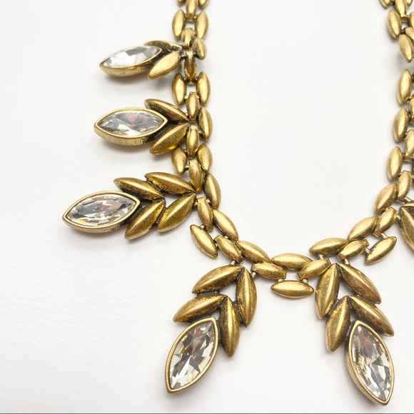 Stella & Dot Birdie Gold tone Rhinestone Necklace - Picture 3 of 8